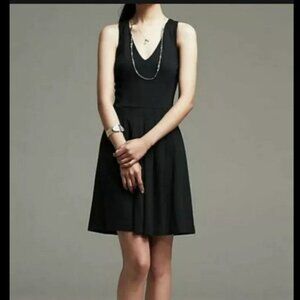 Banana Republic Women Black Cut Out Exposed Sleeveless Mini Casual Dress Size 0